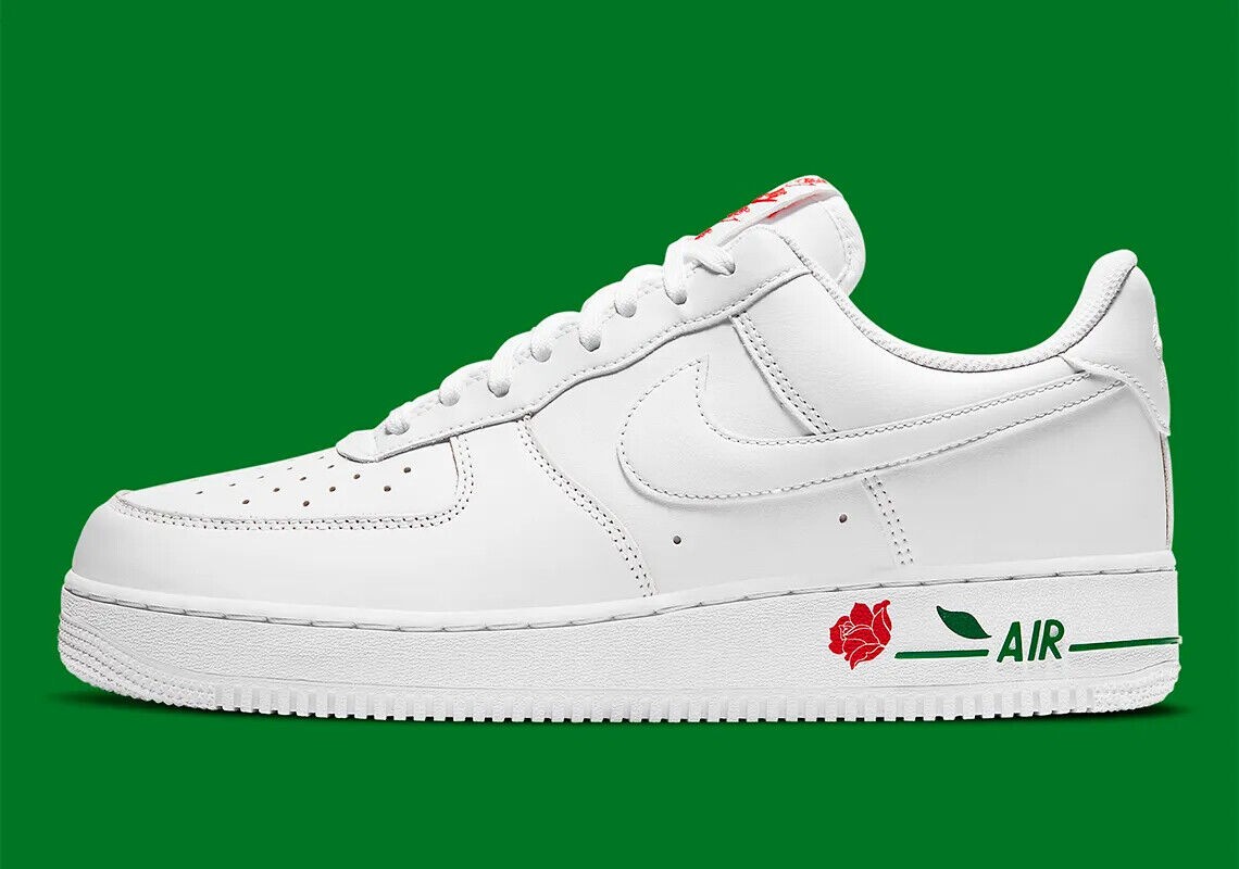 Nike Air Force 1 '07 LX Low Retro Rose Red White Sneakers CU6312-100 Mens Size
